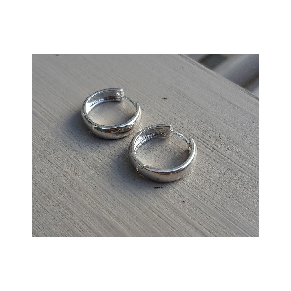 Creolen verzilverd 02