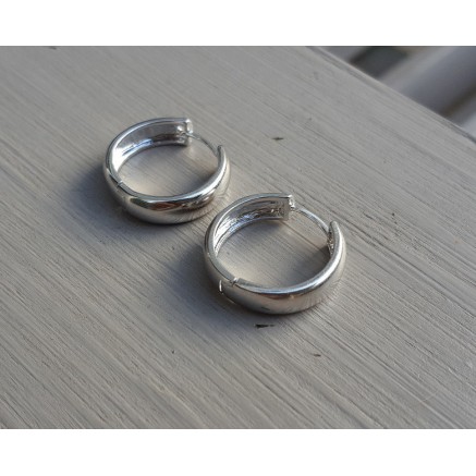 Creolen verzilverd 02