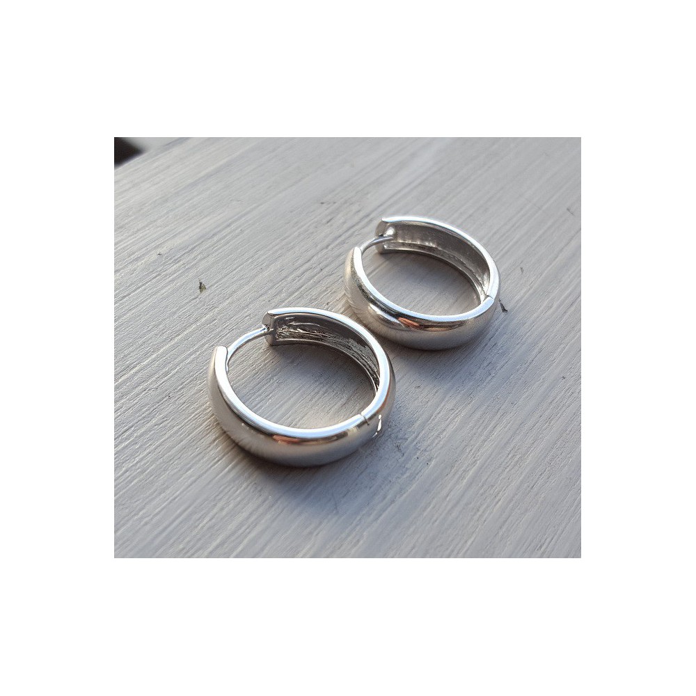 Creolen verzilverd 02