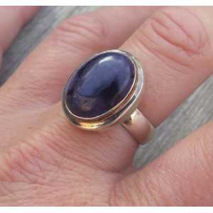 Silber ring set mit Sugiliet ring Größe 19 mm 