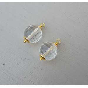 Gold plated loose pendant set with a Citrine