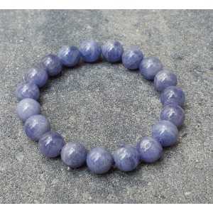 Stretch bracelet with Tanzaniet beads