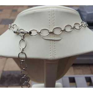 Silber Halskette set mit cabochon Ovale Mondsteine