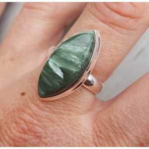 Zilveren ring met marquise Seraphiniet 18.5 mm