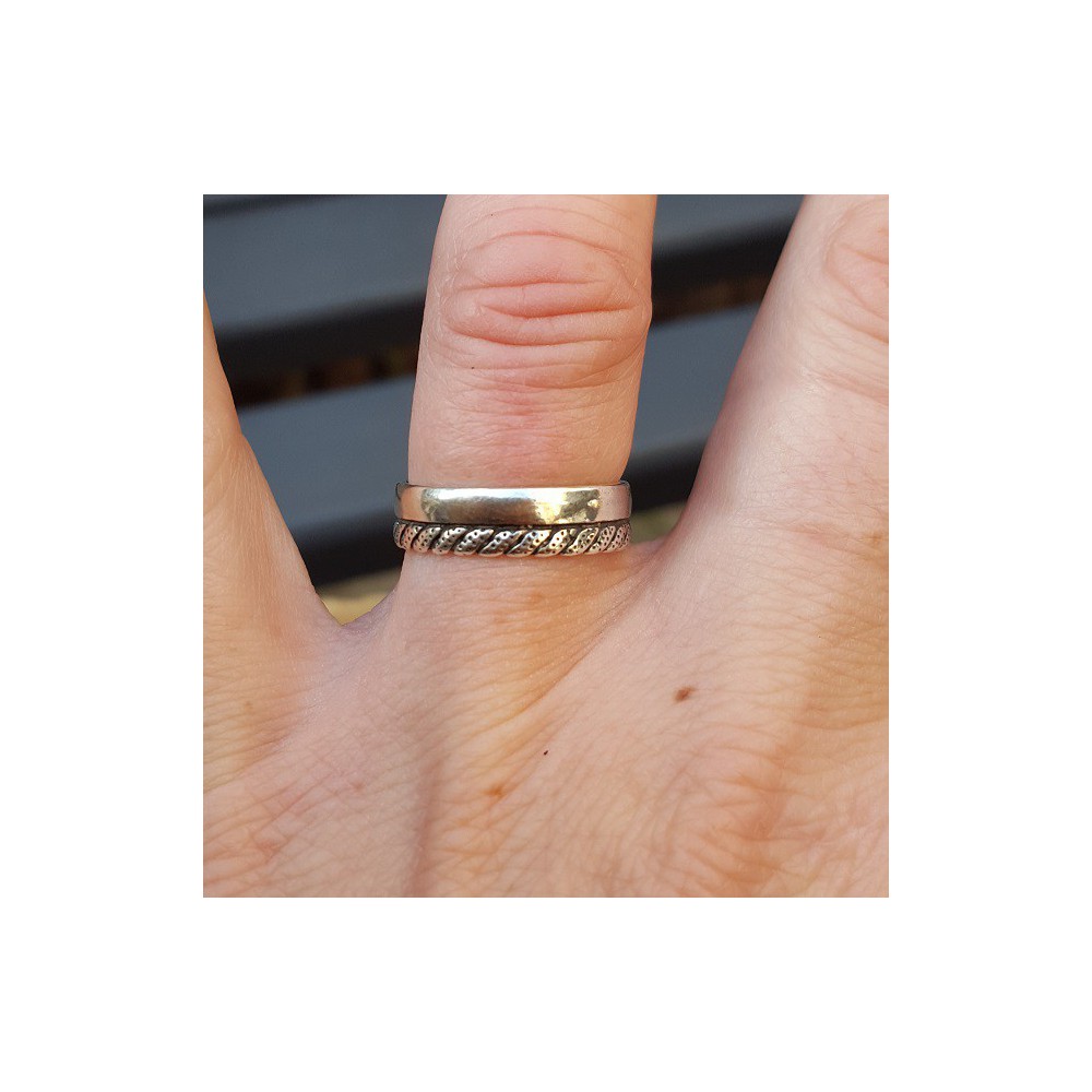  Silver ring adjustable