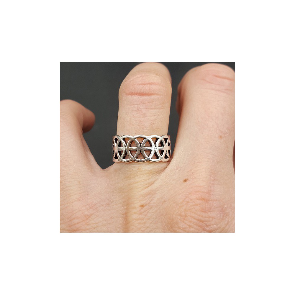 Silver celtic ring adjustable