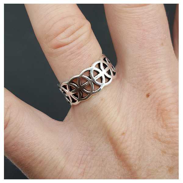 Silver celtic ring adjustable
