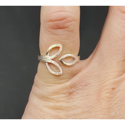 Zilveren ring verstelbaar