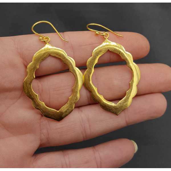 Gold plated earrings Fatamorgana