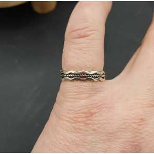 Silver wave ring adjustable