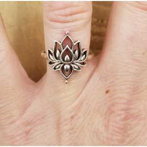Silber ring mit Lotus 16.5 oder 17.5 mm