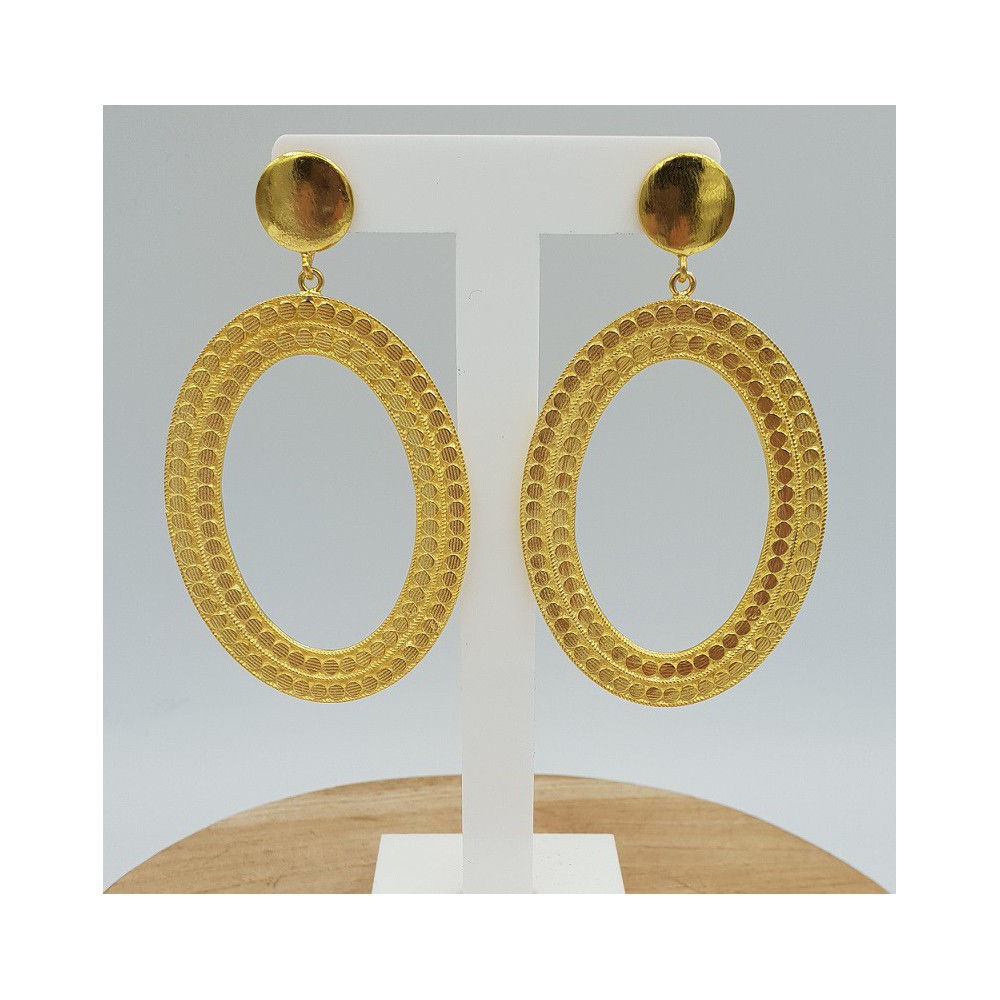 Gold plated earrings dreamer