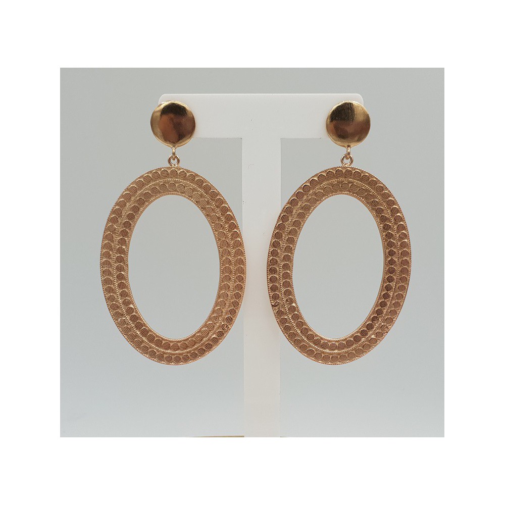 Rose gold plated earrings dreamer