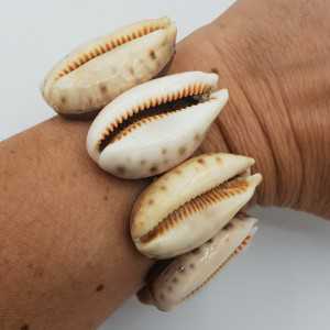 Stretch bracelet with Cowrie shells