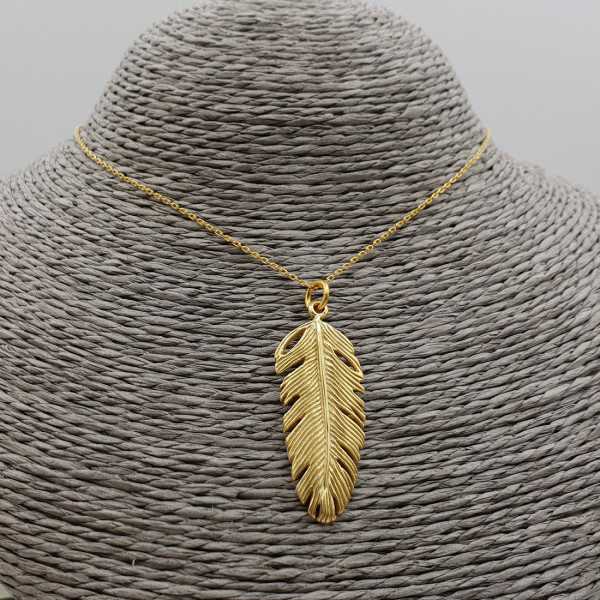 Gold plated chain with large spring