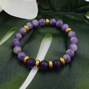 Bracelet of Charoiet and Amethyst