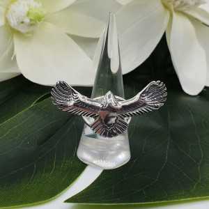 Silver eagle ring adjustable