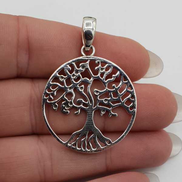 Silver pendant with tree of life