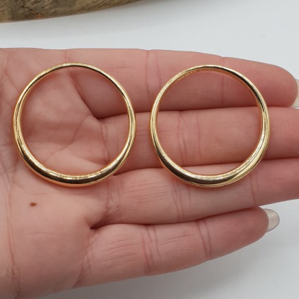 Hanger set goud kleurige open cirkel large