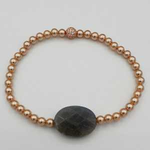 Bracelet with Pearl and Labradorite