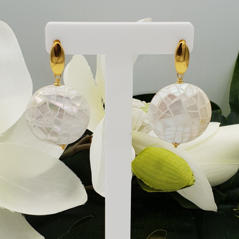 Oorbellen met schelp