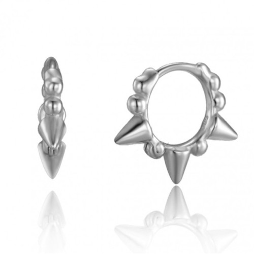 Sterling zilveren spike creolen