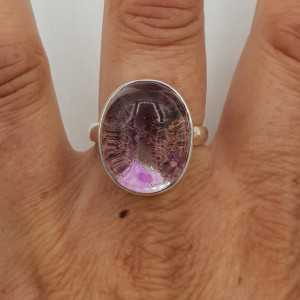 Zilveren ring gezet met Lodoliet 19 mm