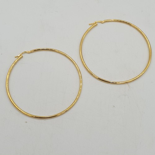 Vergulde grote creolen