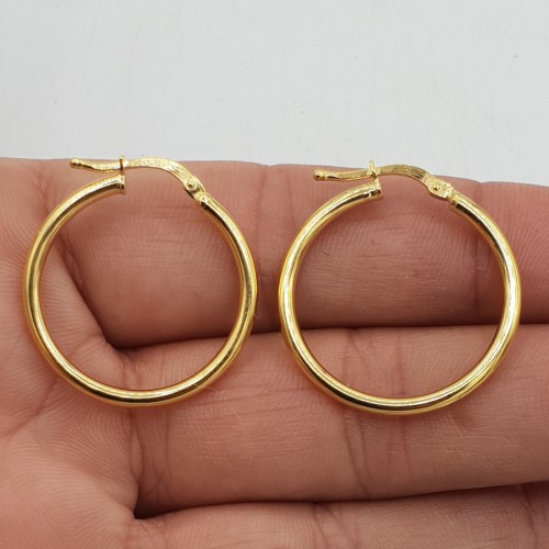 Vermeil goud vergulde creolen