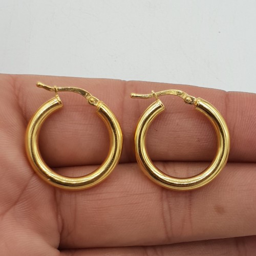 Vermeil goud vergulde creolen