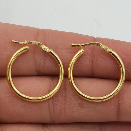 Vermeil goud vergulde creolen