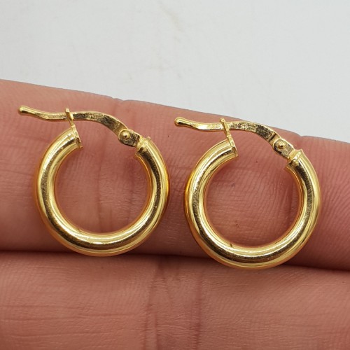 Vermeil goud vergulde creolen