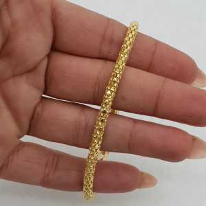Goud vergulde kabel armband