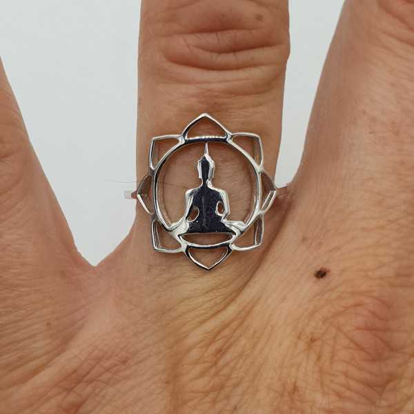 925 Sterling Silber ring-Buddha ist 16,5 mm