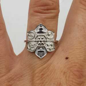 925 Sterling zilveren ring Karma 16.5 mm
