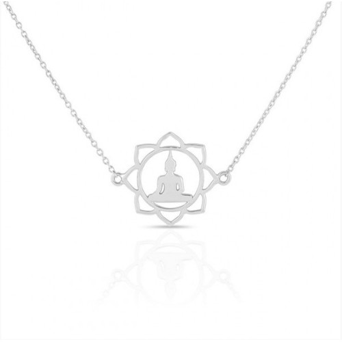925 Sterling zilveren choker ketting met boeddha hanger