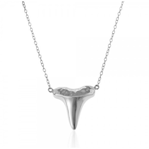 925 Sterling zilveren ketting met haaientand