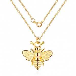 Gold-plated necklace with heart pendant