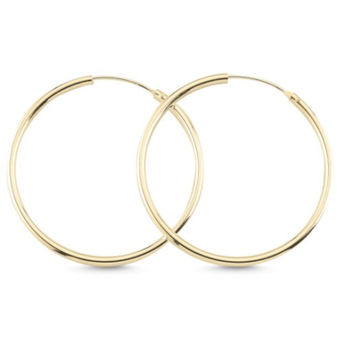 Vergulde creolen 30 mm X 1.5 mm