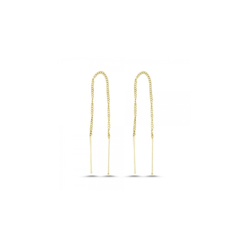 Gold, gold treader earrings