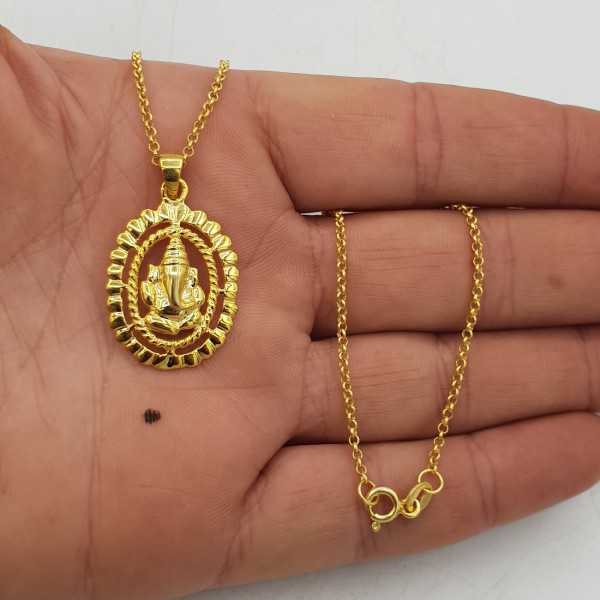 Gold-plated chain with a Ganesha pendant
