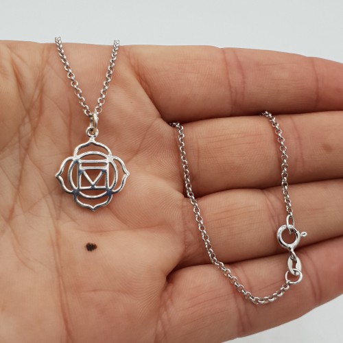 925 Sterling zilveren ketting met chakra hanger