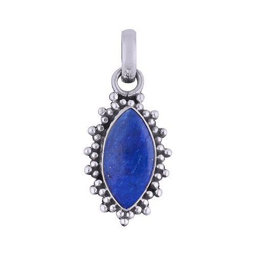 925 zilveren hanger met marquise Lapis Lazuli