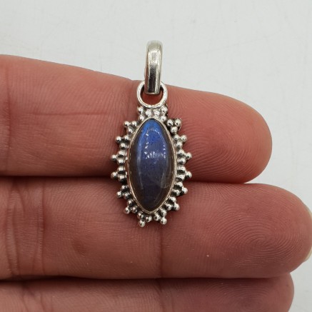 925 zilveren hanger met marquise Labradoriet