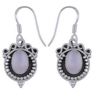 copy of 925 Sterling silver-creoles with a Pearl earring