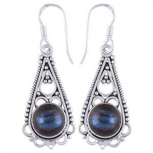 copy of 925 Sterling silver-creoles with a Pearl earring
