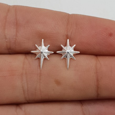 925 Sterling zilveren noordster oorknoppen