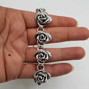 925 Sterling zilveren armband rozen