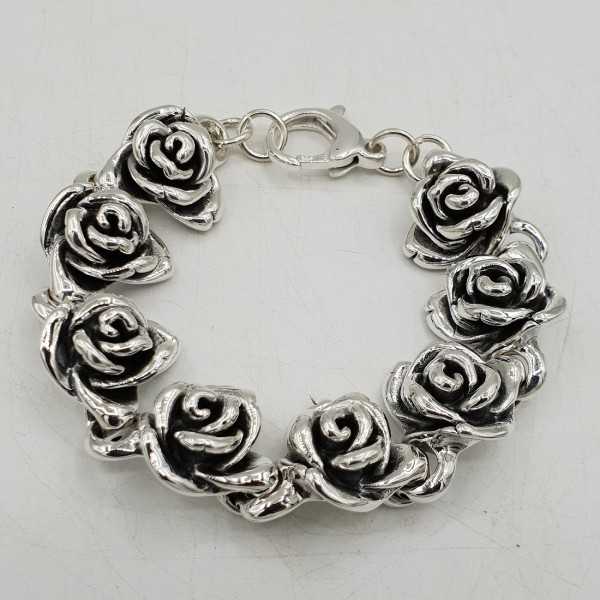 925 Sterling zilveren armband rozen