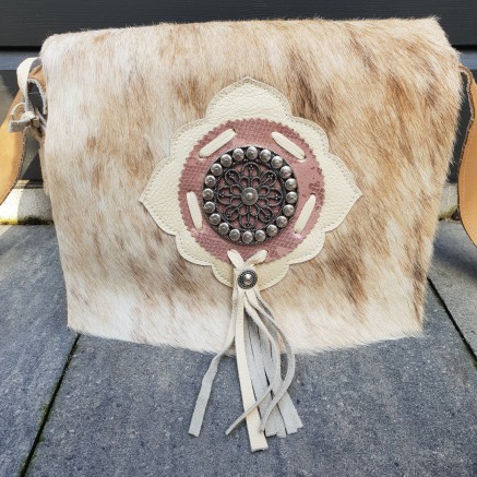 Koeienhuid damestas beige
